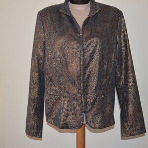 Multi dark color denim Jacket size L